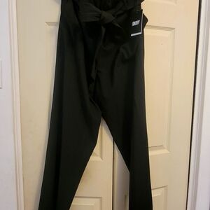 DKNY roughed high waste designer dress pants.